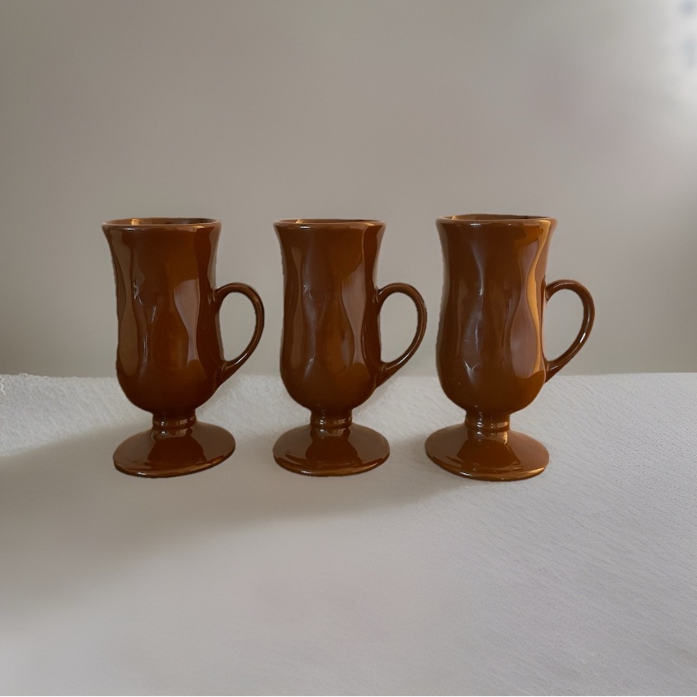 Hall Pedestal Irish Coffee Mugs, set of 3